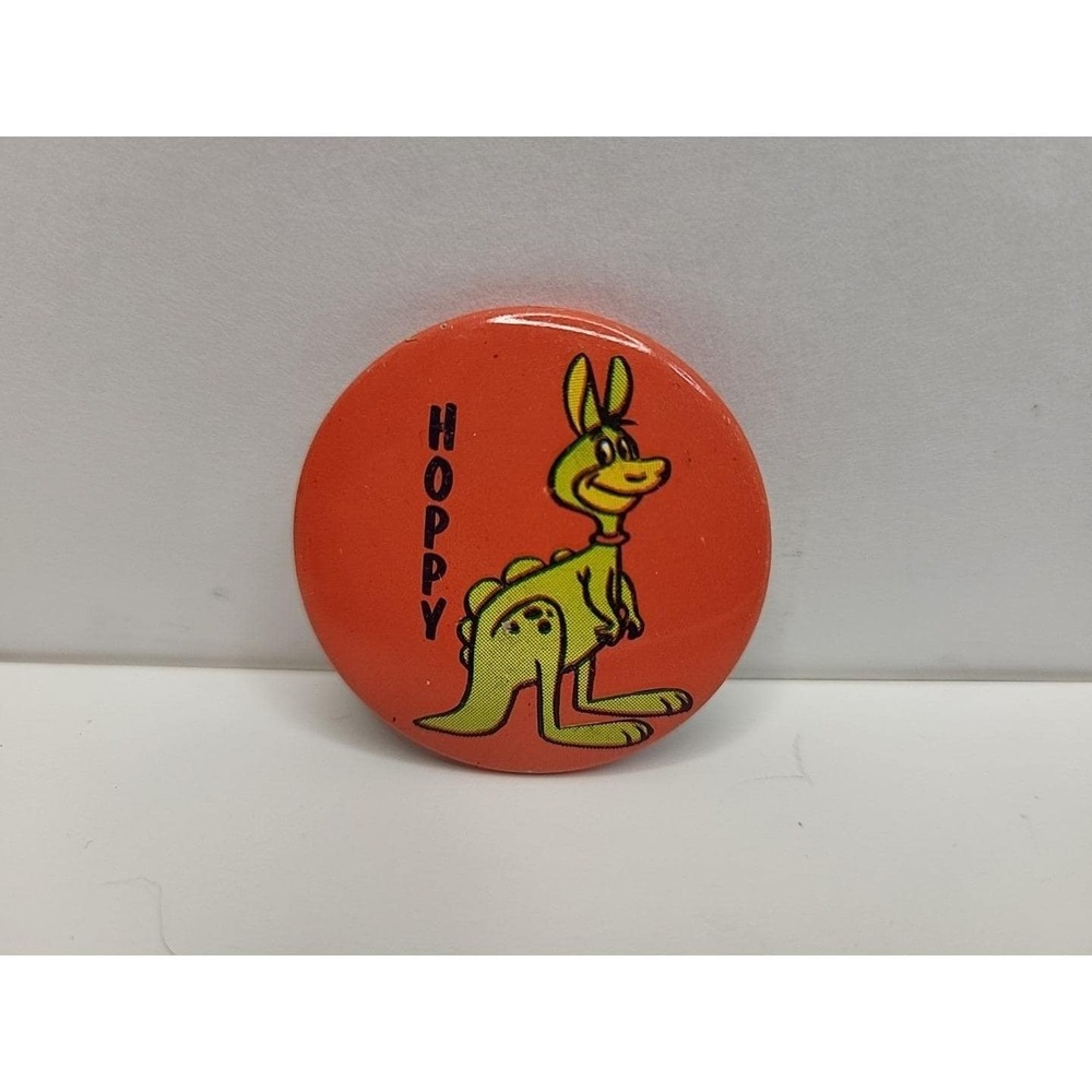 Vintage The Flintstones HOPPY Pinback Button Pin 1973 Hanna Barbera 1.5"